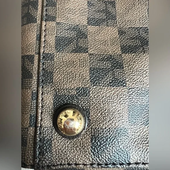 MICHAEL KORS Brown Checkered Purse